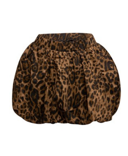 Bubble Leopard Skirt